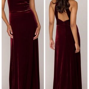 Revelry‎ Women’s Bridesmaid Maxi Dress Tori Velvet Size 4